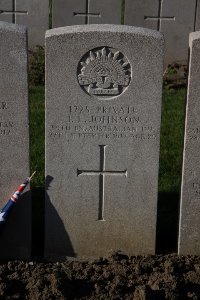 Lijssenthoek Military Cemetery - Johnson, James Edward
