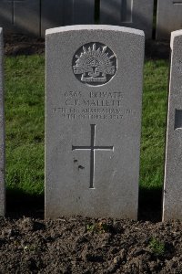Lijssenthoek Military Cemetery - Mallett, Cecil Percy