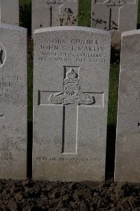 Lijssenthoek Military Cemetery - Martin, John George Ternent