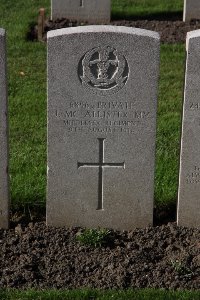 Lijssenthoek Military Cemetery - McAllister, J