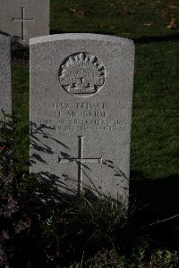 Lijssenthoek Military Cemetery - McBride, Hugh