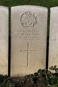 Lijssenthoek Military Cemetery - McKeating, Richard