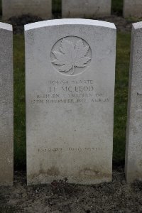 Lijssenthoek Military Cemetery - McLeod, J F