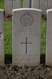 Lijssenthoek Military Cemetery - McNally, John