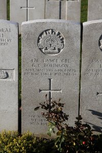 Lijssenthoek Military Cemetery - Robinson, George Collis