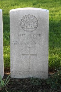 Lijssenthoek Military Cemetery - Ryan, James