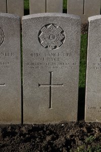 Lijssenthoek Military Cemetery - Ryce, J