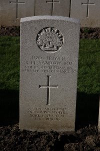 Lijssenthoek Military Cemetery - Sandow, Roy Llewellyn