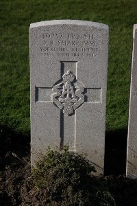 Lijssenthoek Military Cemetery - Sharp, J R