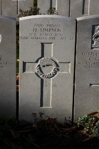 Lijssenthoek Military Cemetery - Simpson, Herbert