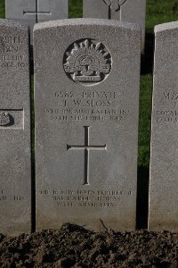 Lijssenthoek Military Cemetery - Sloss, Thomas William