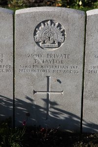 Lijssenthoek Military Cemetery - Taylor, Thomas