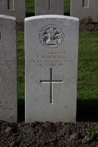 Lijssenthoek Military Cemetery - Warhurst, S