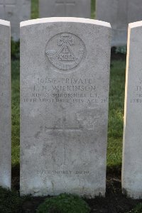Lijssenthoek Military Cemetery - Wilkinson, Lawrence Norman