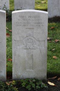 Lijssenthoek Military Cemetery - Wonacott, Wallace