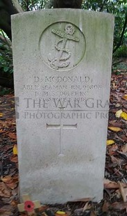 SOUTHAMPTON OLD CEMETERY - McDONALD, D