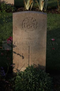 RUE-DES-BERCEAUX MILITARY CEMETERY, RICHEBOURG-L'AVOUE - COLCLOUGH, J