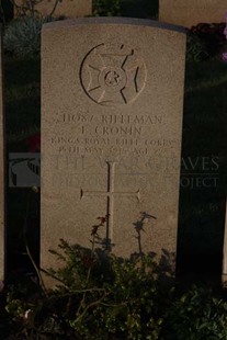 RUE-DES-BERCEAUX MILITARY CEMETERY, RICHEBOURG-L'AVOUE - CRONIN, EDWARD