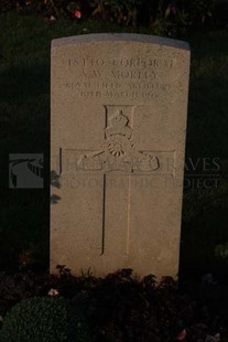 RUE-DES-BERCEAUX MILITARY CEMETERY, RICHEBOURG-L'AVOUE - MORLEY, S W
