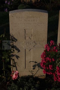 RUE-DES-BERCEAUX MILITARY CEMETERY, RICHEBOURG-L'AVOUE - SORRILL, W