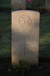 RUE-DES-BERCEAUX MILITARY CEMETERY, RICHEBOURG-L'AVOUE - WATSON, J H