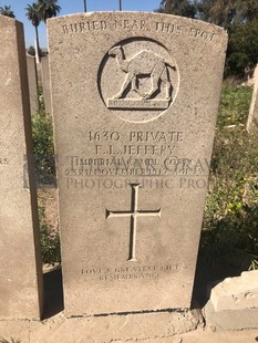 BAGHDAD (NORTH GATE) WAR CEMETERY - JEFFERY, FREDERICK LESLIE