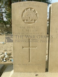 BAGHDAD (NORTH GATE) WAR CEMETERY - NELSON, ALFRED