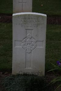 Hermies British Cemetery - Hannan, A