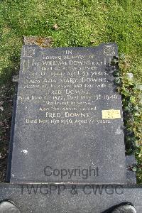 Rotherham (Moorgate) Cemetery - Downs, William