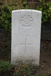 Les Baraques Military Cemetery Sangatte - Atkinson, J J