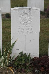 Les Baraques Military Cemetery Sangatte - Eades, Richard Henry
