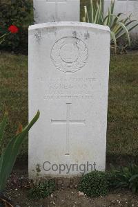 Les Baraques Military Cemetery Sangatte - Gregson, George