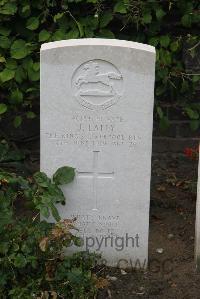 Les Baraques Military Cemetery Sangatte - Lally, J
