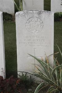 Les Baraques Military Cemetery Sangatte - McIntyre, P