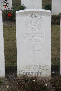 Les Baraques Military Cemetery Sangatte - Newman, Alfred Victor
