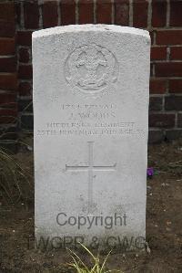 Les Baraques Military Cemetery Sangatte - Woods, James