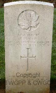 Bretteville Sur Laize Canadian War Cemetery - Purvis, James