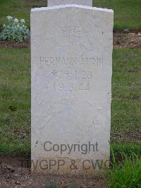 Ranville War Cemetery - Aurin, Hermann